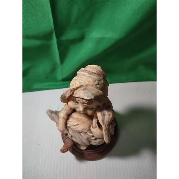 Vintage Giuseppe Armani Gullivers World Porcelain Statue Figure Girl & Her Goose - Picture 11 of 12